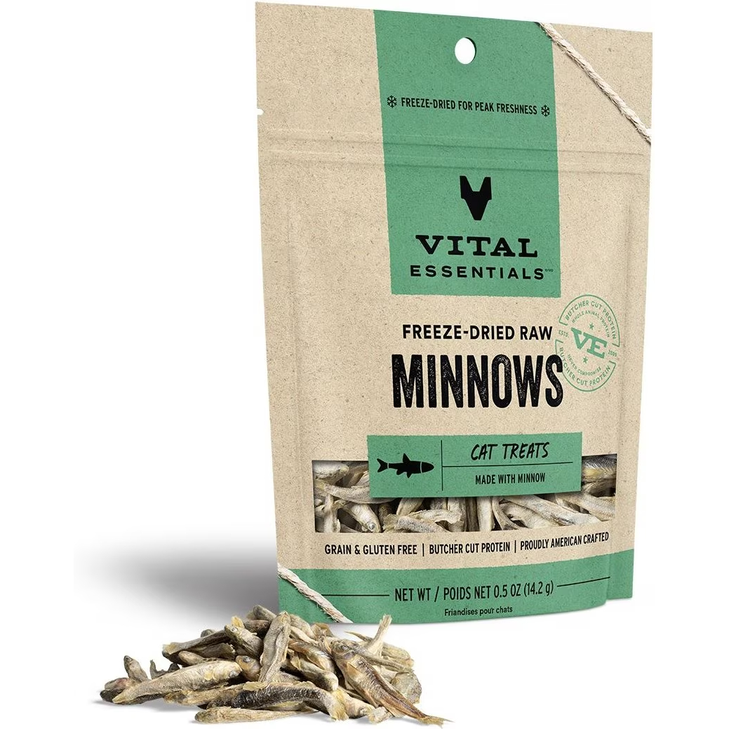 Vital Essentials Minnows Freezelink-Dried Cat Treats