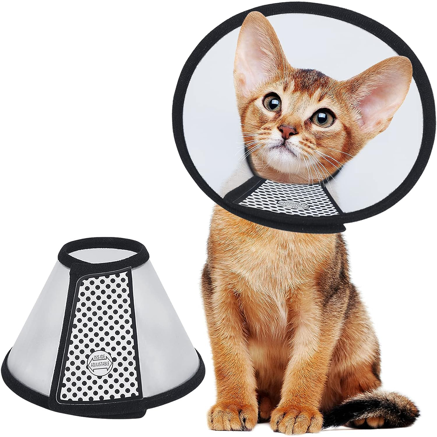 Vivifying Cat Cone, Adjustable Recovery Pet Cone New