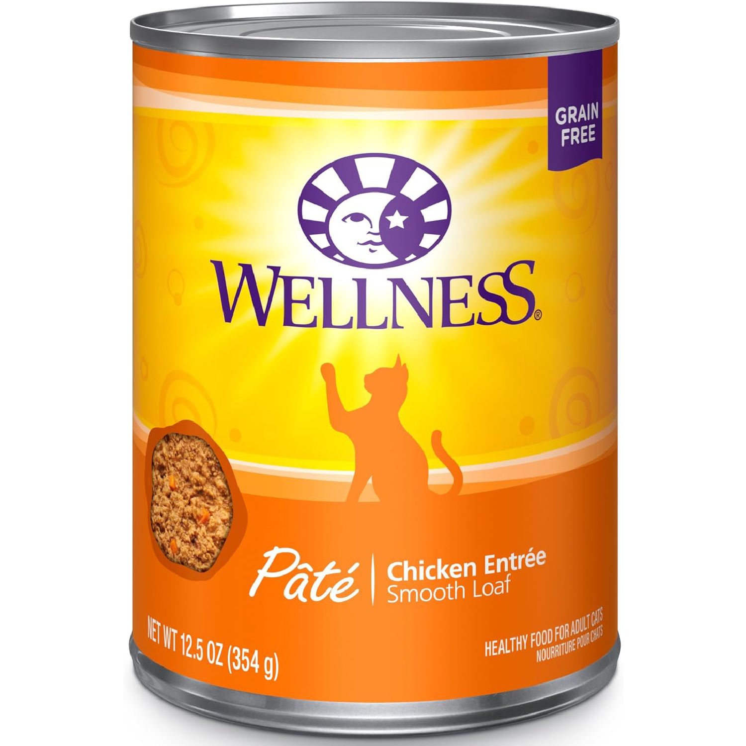 Wellness Pate Grain-Free Chicken Entree Canned Cat Food