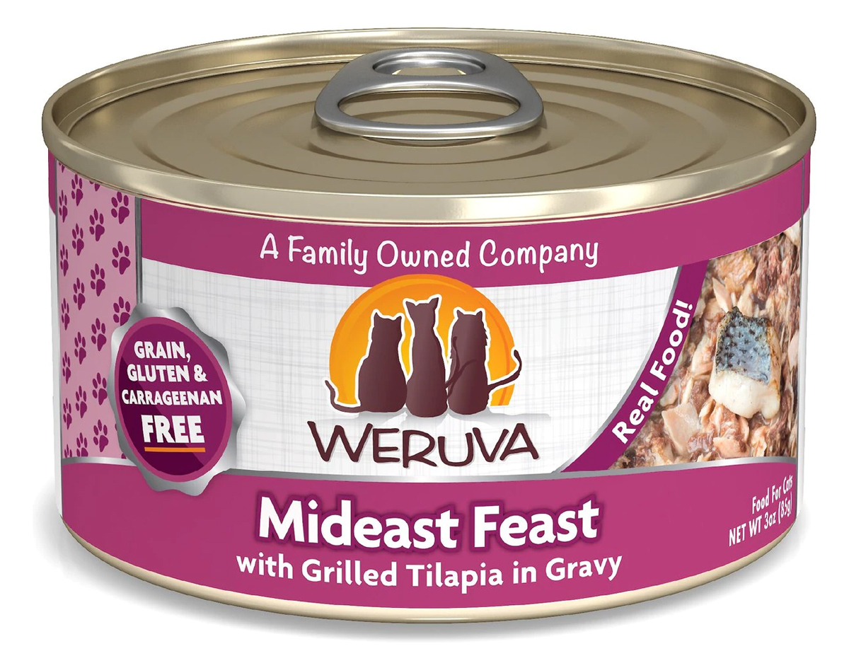 Weruva Mideast Feast with Grilled Tilapia in Gravy