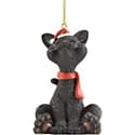 Whimsical Black Cat Figurine Ornament