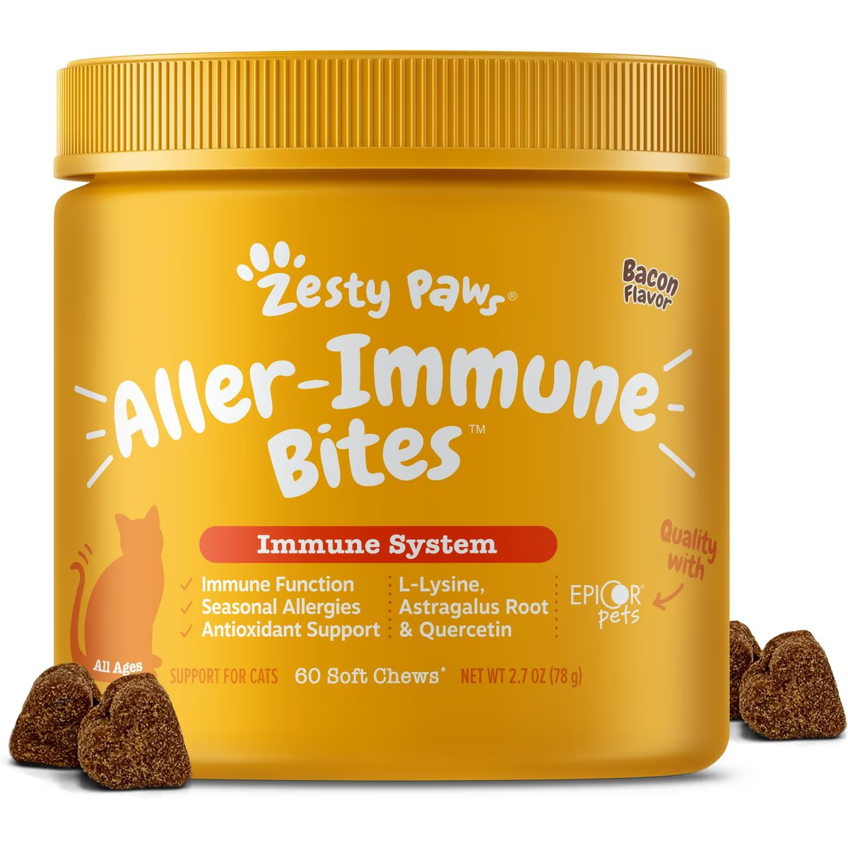 Zesty Paws Core Elements Lysine Supplement for Cats