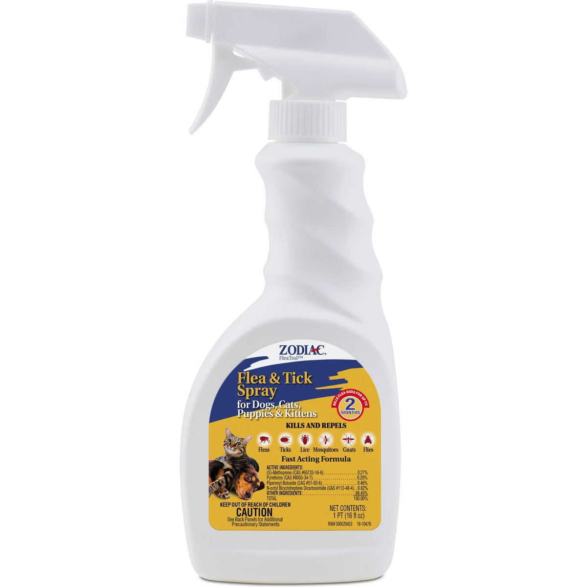 Zodiac Flea & Tick Spray for Dogs, Cats, Puppies & Kittens