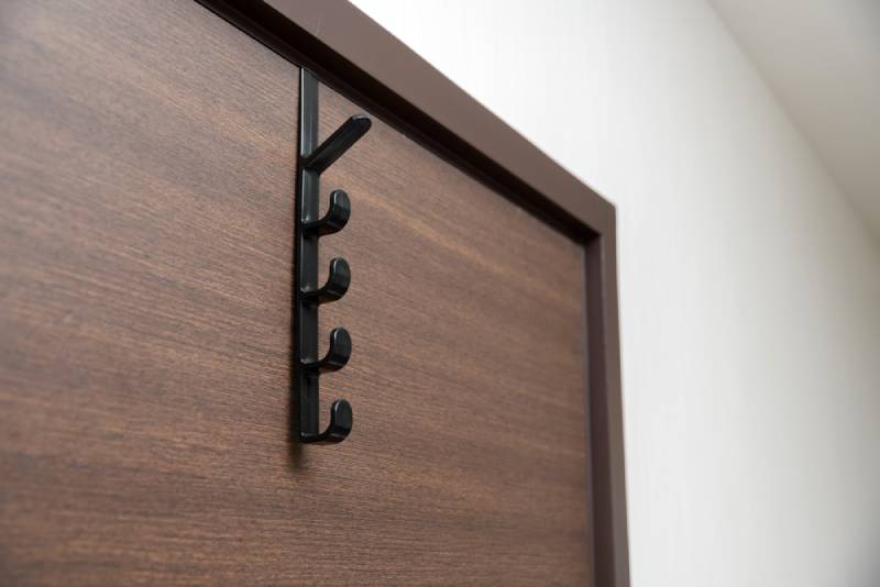 a black door rack