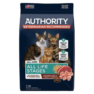 Authority Chicken, Rice & Turkey Formula All Life Stages