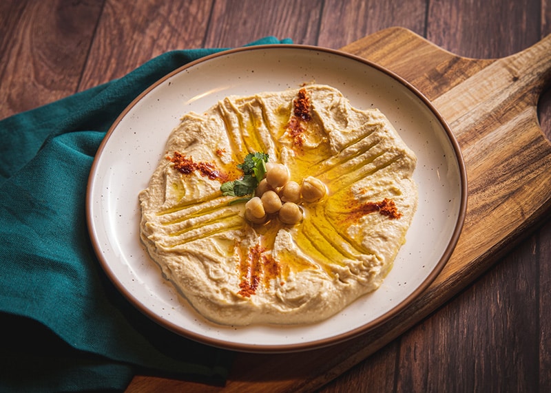 bowl of hummus