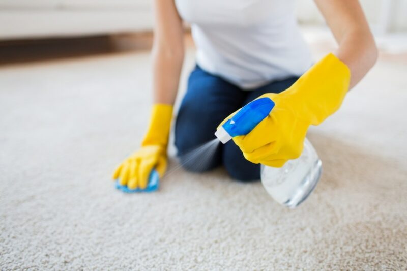 cleaning carpet at home
