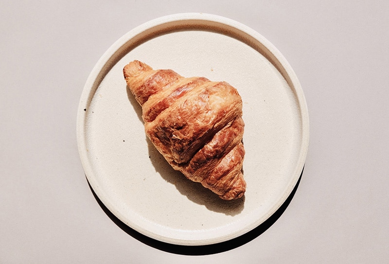 croissant on a plate