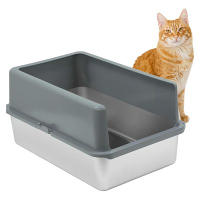 iPrimio Stainless Steel Cat Litter Box