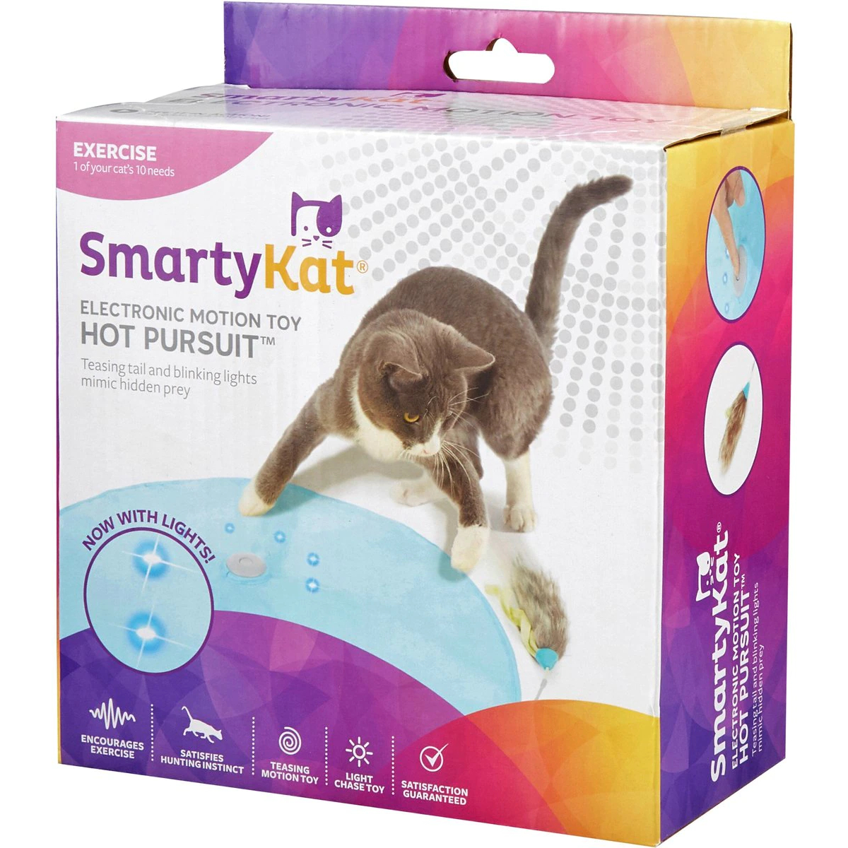 martyKat Hot Pursuit Electronic Concealed Motion Cat Toy New