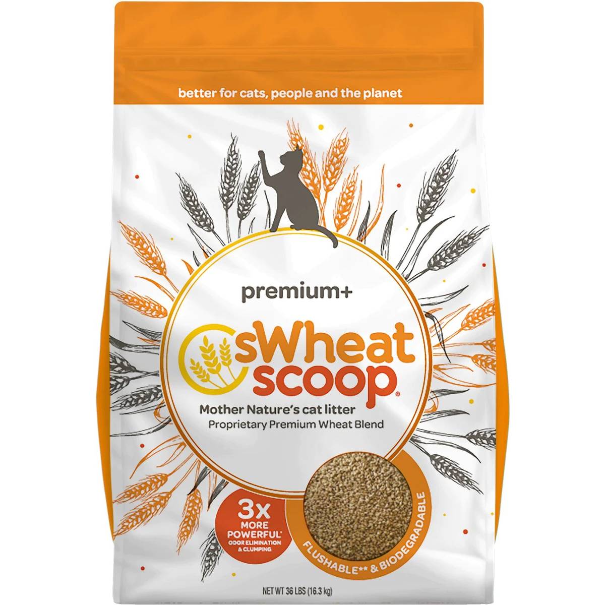 sWheat Scoop Clumping Wheat Cat Litter