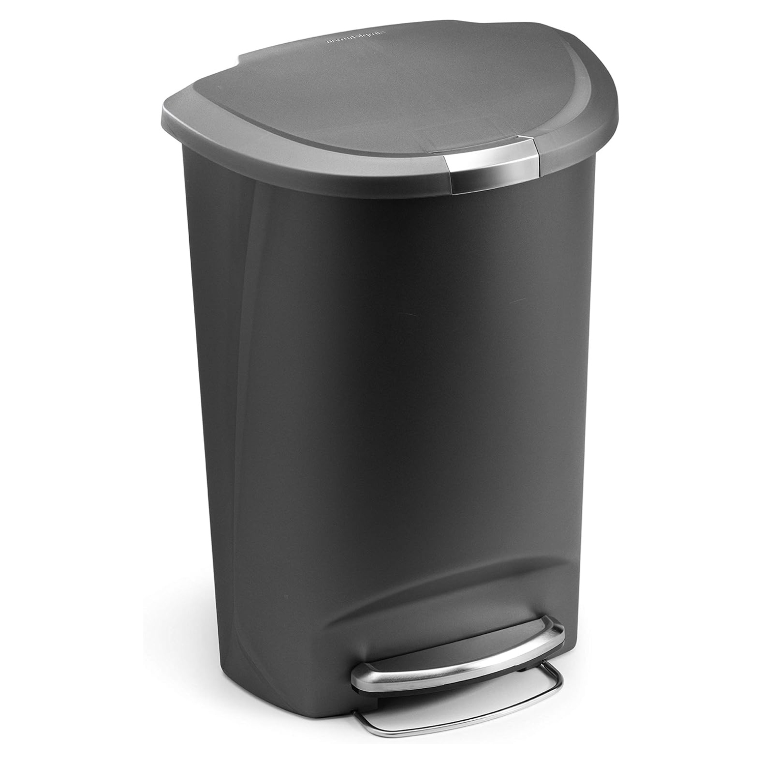 simplehuman 50 Liter : 13 Gallon Semi-Round Kitchen Step Trash Can