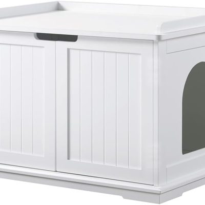 UniPaws Decorative Cat Litter Box Enclosure