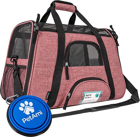 PetAmi Premium Airline Approved Soft-Sided Pet Travel Carrier