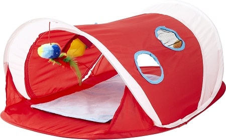 10Hartz Just For Cats Peek & Play Pop-Up Tent Cat Toy
