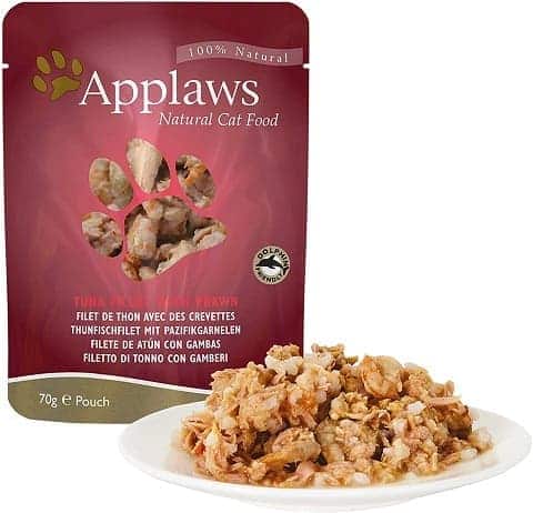 1Applaws 100% Natural Wet Cat Food, Tuna Fillet With Pacific Prawn