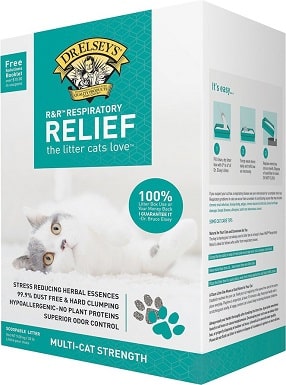 1Dr. Elsey's Precious Cat Respiratory Relief Unscented Clumping Clay Cat Litter