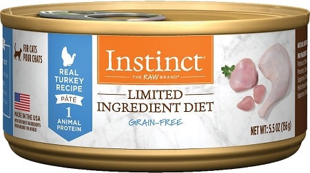 1Instinct Limited Ingredient Diet Grain-Free Pate Real Turkey Recipe Natural Wet Canned Cat Food