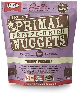 1Primal Pet Foods Freeze-Dried Feline Turkey Formula
