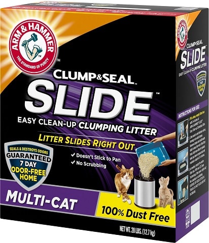 2Arm & Hammer Litter Slide Multi-Cat Scented Clumping Clay Cat Litter
