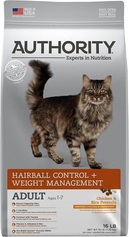 2Authority Hairball Control & Weight Management Chicken & Rice Formula Adult Dry Cat Food