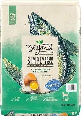 2Purina Beyond Simply Grain-Free Ocean Whitefish & Egg Recipe Dry Cat Food
