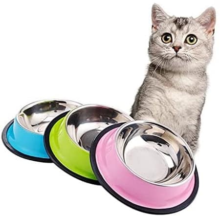 3 Pieces Non-Slip Cat Bowls