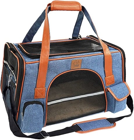 Purrpy Pet Carrier for Cats and Small Dogs Airline Approved Soft Sided Carrier