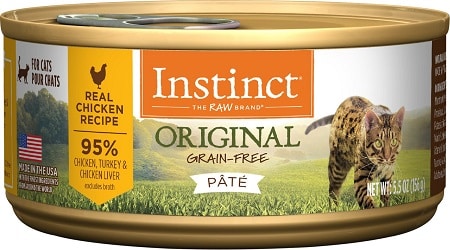 3Instinct Original Grain-Free Pate Real Chicken Recipe Wet Canned Cat Food