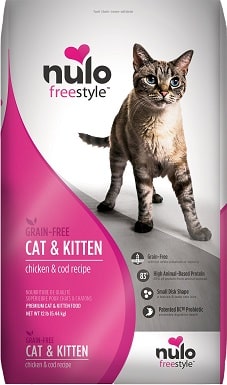 3Nulo Freestyle Chicken & Cod Recipe Grain-Free Dry Cat & Kitten Food