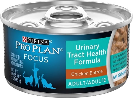 3Purina Pro Plan Focus Adult Urinary Tract Health Formula Chicken Entree in Gravy Canned Cat Food