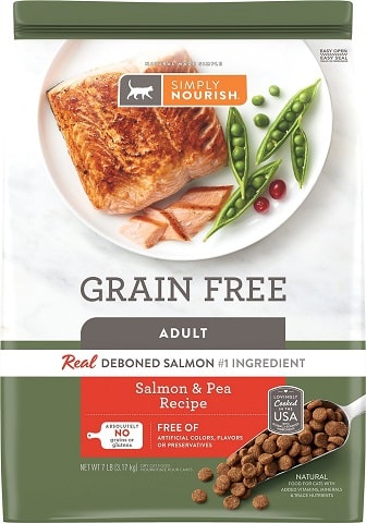 3Simply Nourish Grain-Free Salmon & Pea Recipe Adult Dry Cat Food