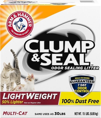 4Arm & Hammer Litter Clump & Seal Lightweight Scented Clumping Clay Cat Litter