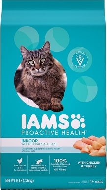 4Iams ProActive Health Indoor Weight & Hairball Care Dry Cat Food
