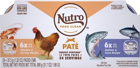 4Nutro Perfect Portions Grain-Free Paté Multi-Pack Real Salmon & Tuna