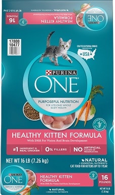 4Purina ONE Healthy Kitten Formula Dry Cat Food