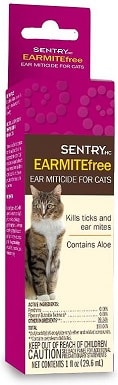 4Sentry HC Earmite Free Ear Miticide for Cats
