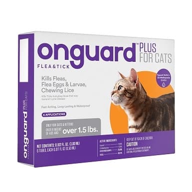 5Onguard Plus Flea & Tick Spot Treatment for Cats