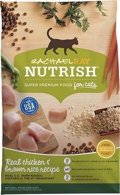5Rachael Ray Nutrish Natural Chicken & Brown Rice Recipe Dry Cat Food
