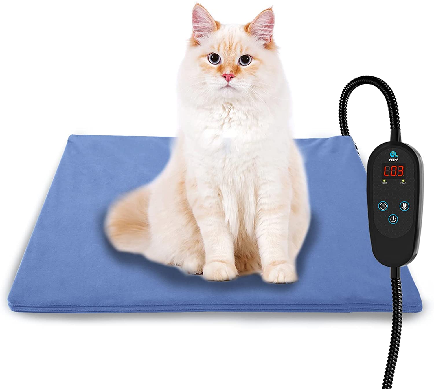 petnf cat heating pad with timer