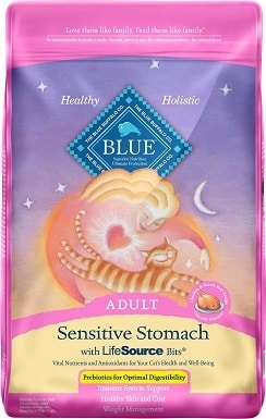 6Blue Buffalo Sensitive Stomach Adult Dry Cat Food