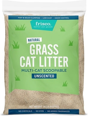 6Frisco All Natural Unscented Clumping Grass Cat Litter