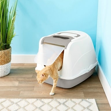 6Frisco Flip Top Hooded Cat Litter Box