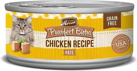 6Merrick Purrfect Bistro Grain-Free Chicken Pate Canned Cat Food