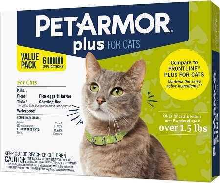 7PetArmor Plus Flea & Tick Spot Treatment for Cats