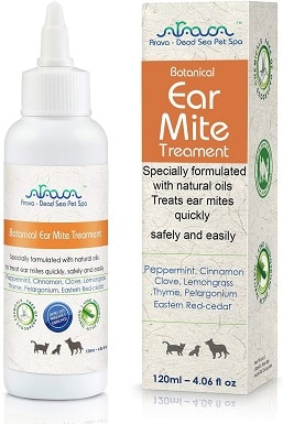 9Arava Natural Ear Mite Treatment - for Dogs & Cats