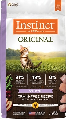 9Instinct Original Kitten Grain-Free Recipe with Real Chicken Freeze-Dried Raw Coated Dry Cat Food