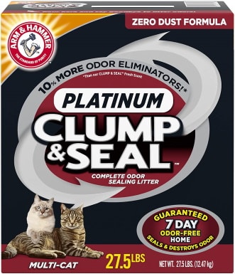 ARM & HAMMER Clump & Seal Platinum Clumping Cat Litter