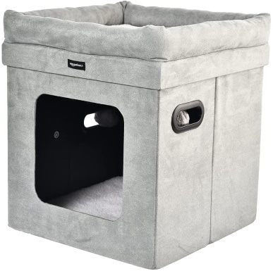 AmazonBasics Collapsible Cube Cat Bed