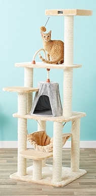 Armarkat Faux Fur Cat Tree & Condo